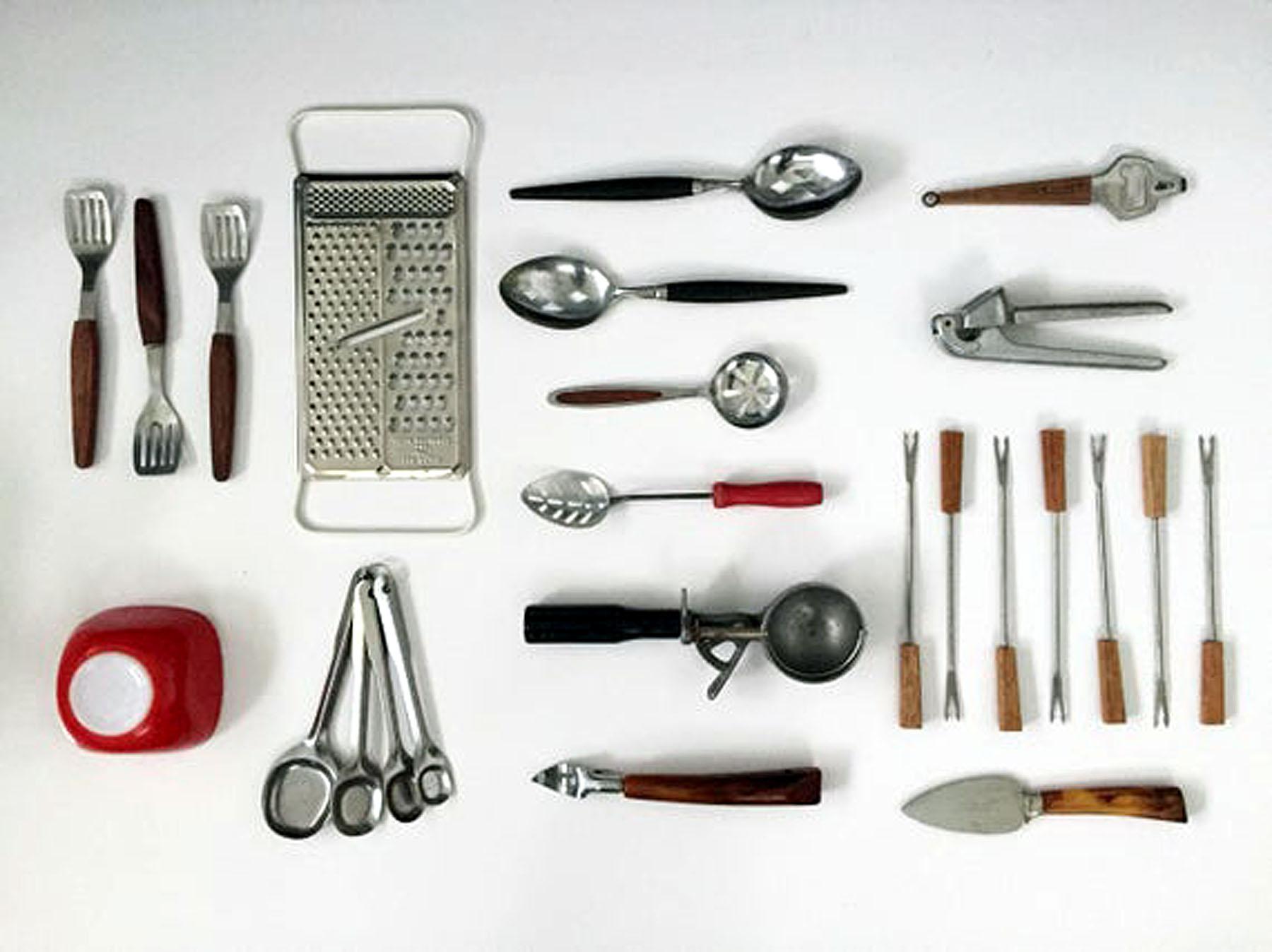 Lot Of 30+ Vintage Kitchen Utensils Mixed Kitchen Aluminum Gadgets